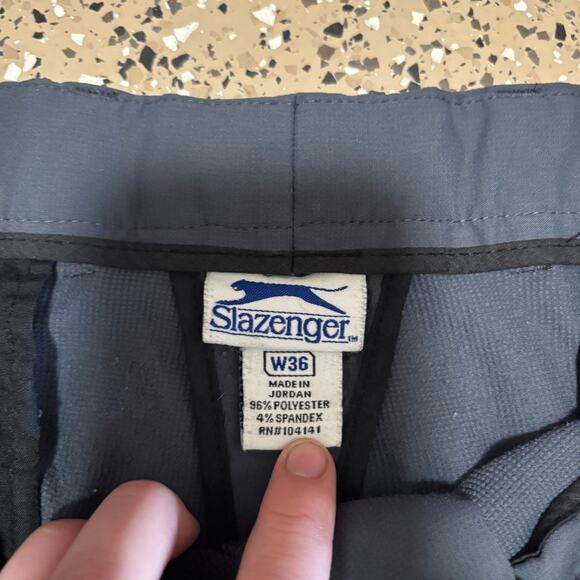 Slazenger Golf Shorts Men's 36 Navy Blue Lightweight Activewear - Picture 4 of 7